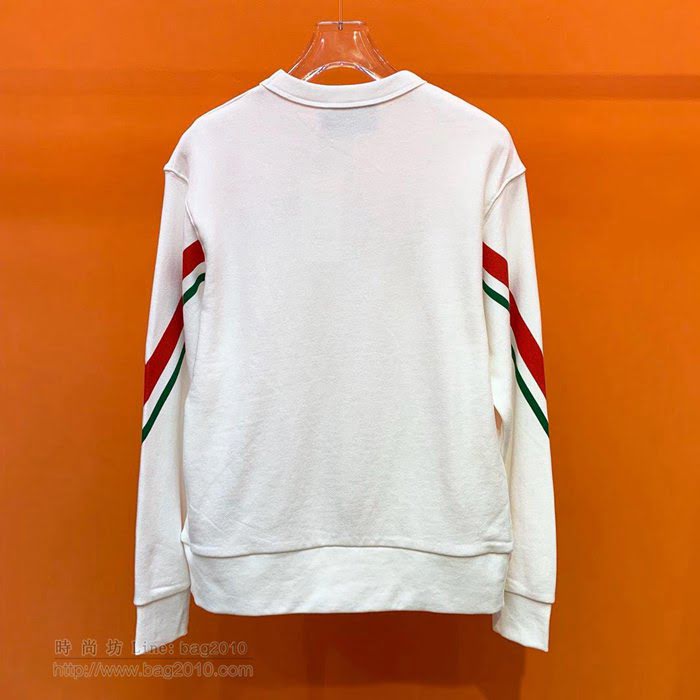 Gucci男裝 19-20FW新款 古奇白色圓領男士衛衣 男士秋季新款單品  tzy2290